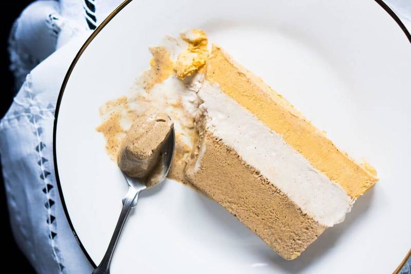 No-Churn Pumpkin Spice Latte Keto Ice Cream
