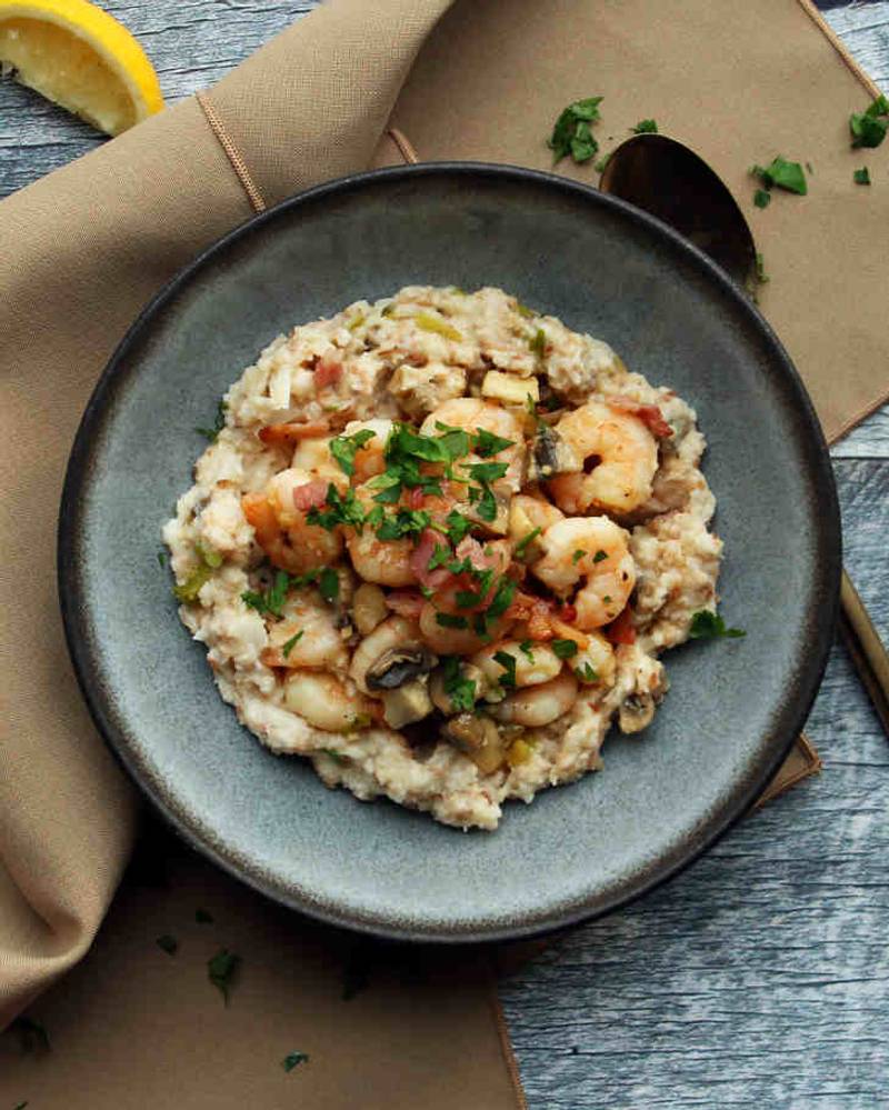 Keto Shrimp and Grits Recipe