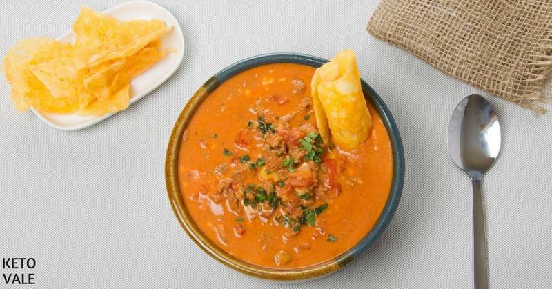 Easy Keto Crock Pot Taco Soup with Beef
