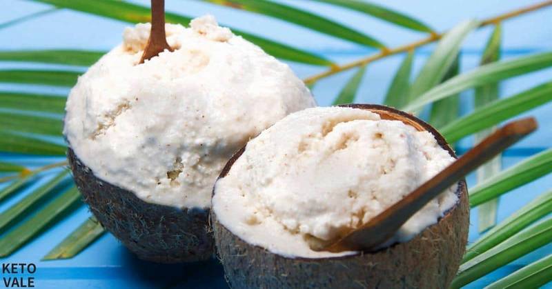 Keto Sugar Free Coconut Ice Cream