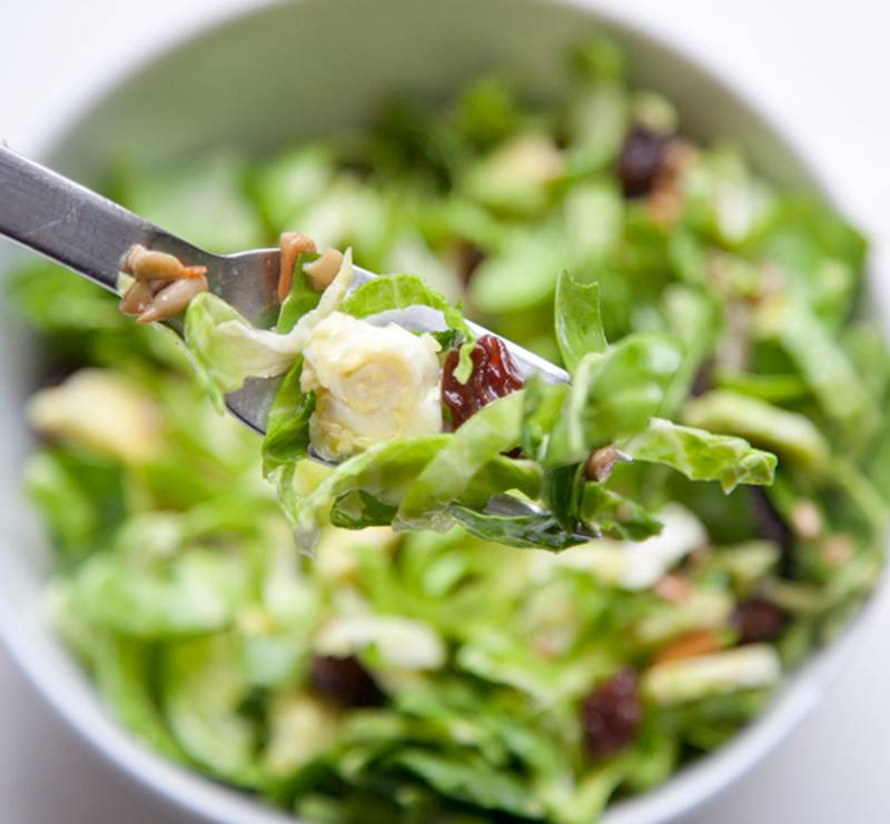 Shredded Brussels Sprouts Salad (Vegan, Gluten-Free)