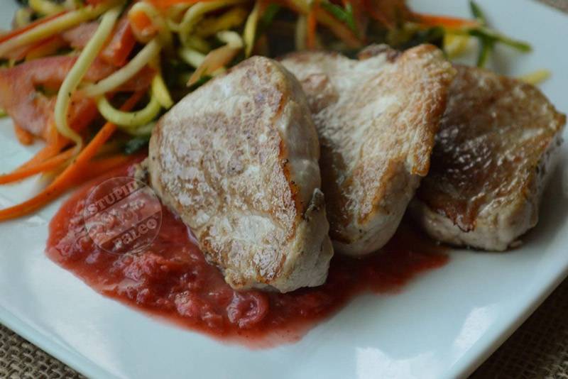 Strawberry Vanilla Rhubarb Sauce