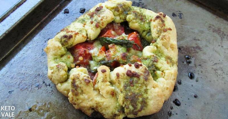 Tomato Basil and Cheese Savory Galette