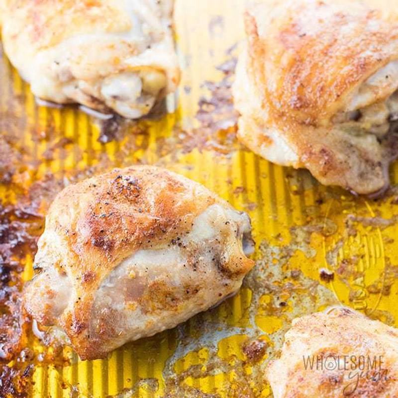 The Best, Easy Crispy Oven Baked Chicken Thighs Recipe