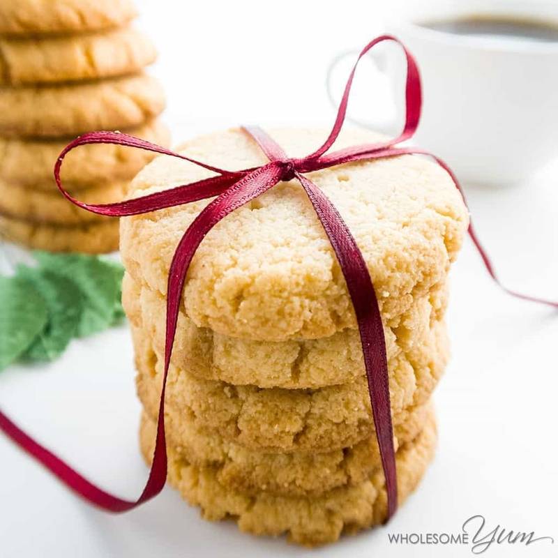 Low Carb Almond Flour Cookies Recipe (Gluten-Free Shortbread Cookies) - 4 Ingredients