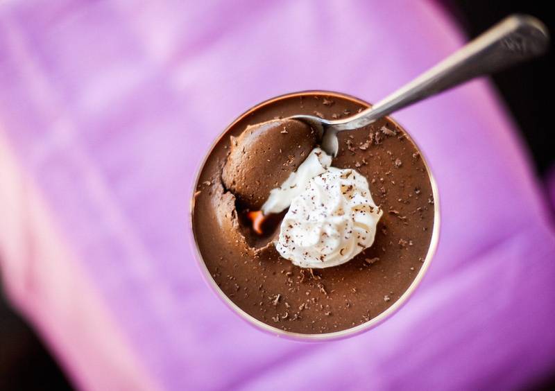 Low-carb coconut and chocolate pudding
