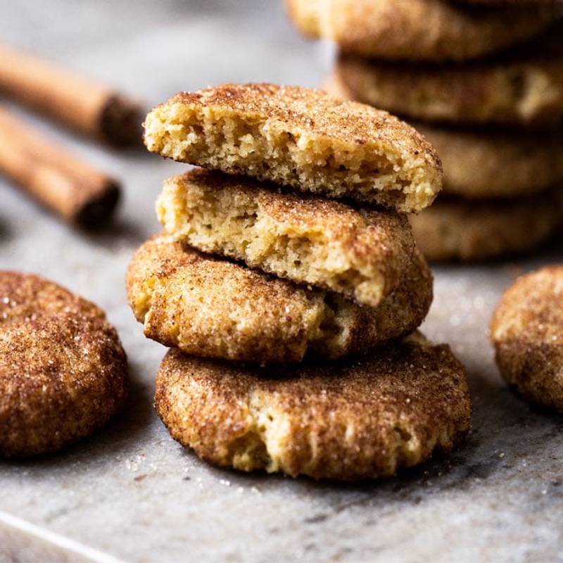 Gluten Free & Keto Snickerdoodle Cookies