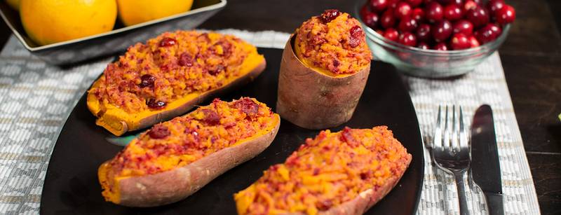 Twice Baked Sweet Potatoes