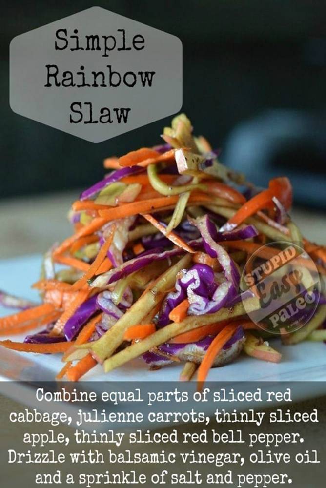 Simple Rainbow Slaw