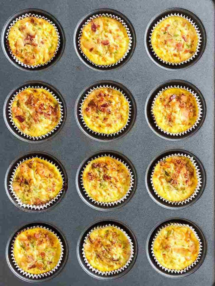 Keto Bacon and Chicken Omelet Bites Recipe