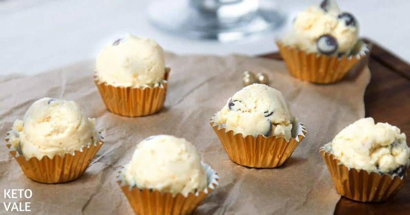 No Bake Chocolate Chip Cookie Fat Bombs
