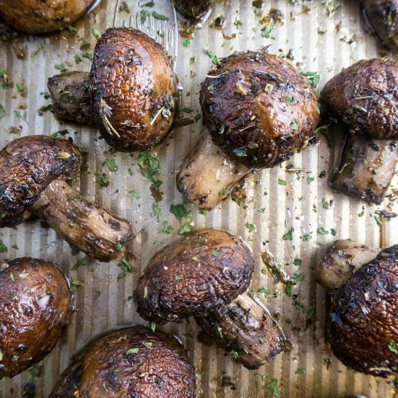 Roasted Portobello Mushrooms with Provencal Herbs (Paleo, Low Carb)