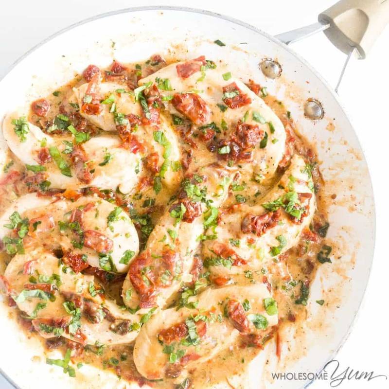 Paleo Creamy Sun-dried Tomato Chicken Recipe (Low Carb)