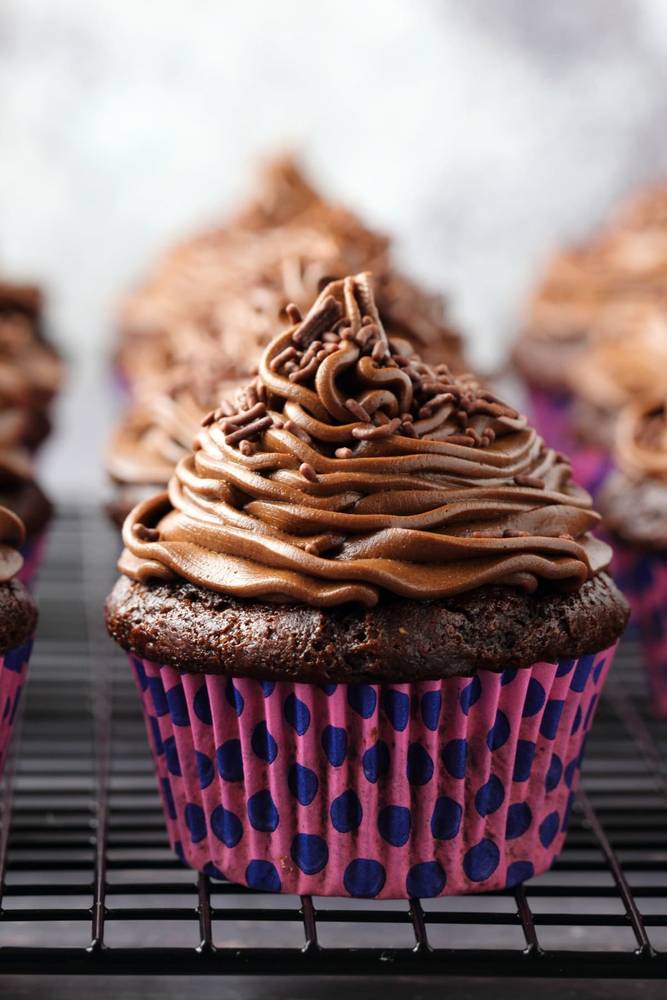 Gluten-Free Chocolate Cupcakes with Chocolate Buttercream Frosting