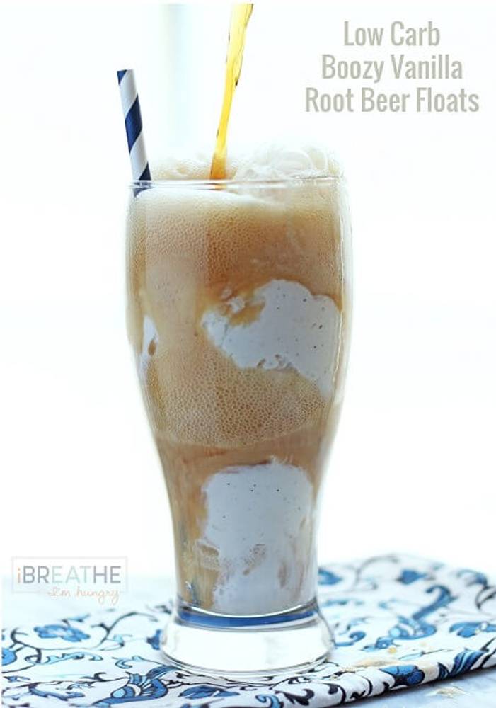 Boozy Vanilla Root Beer Float - Low Carb