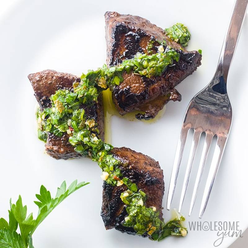 The Best Steak Bites Appetizer Recipe with Chimichurri Dipping Sauce