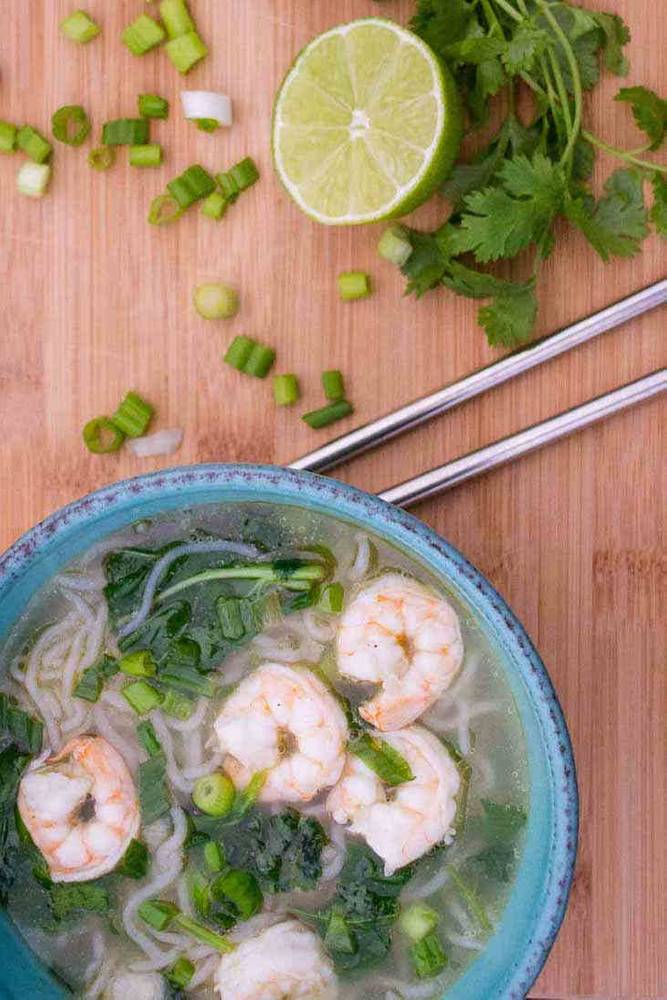 Asian Keto Miso Soup Recipe (Topped with Shrimp)