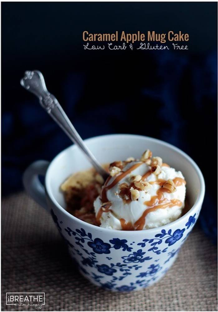 Caramel Apple Mug Cake - Low Carb & Gluten Free