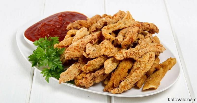 Keto Fried Chicken Tenders with Almond Flour