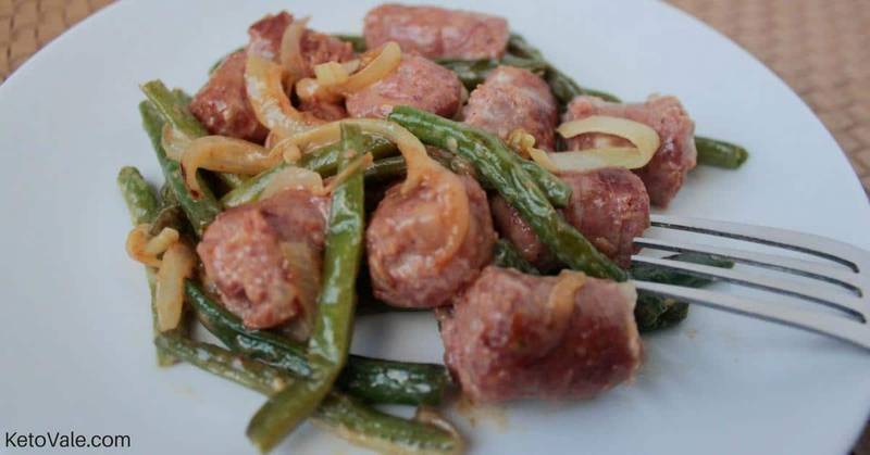 Sauteed Sausage with Green Beans