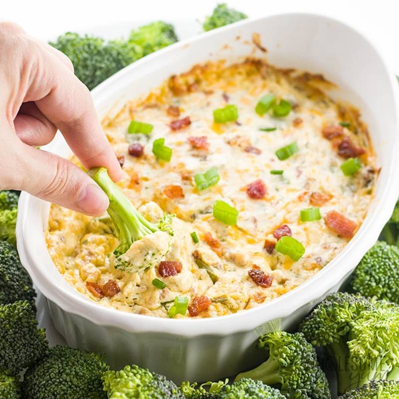 Warm Ranch Crack Dip Recipe With Bacon and Cream Cheese