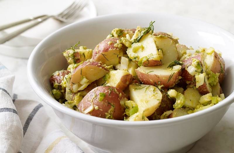 Potato Salad with Avocado and Dill