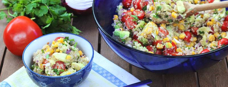 Quinoa Corn and Avocado Salad