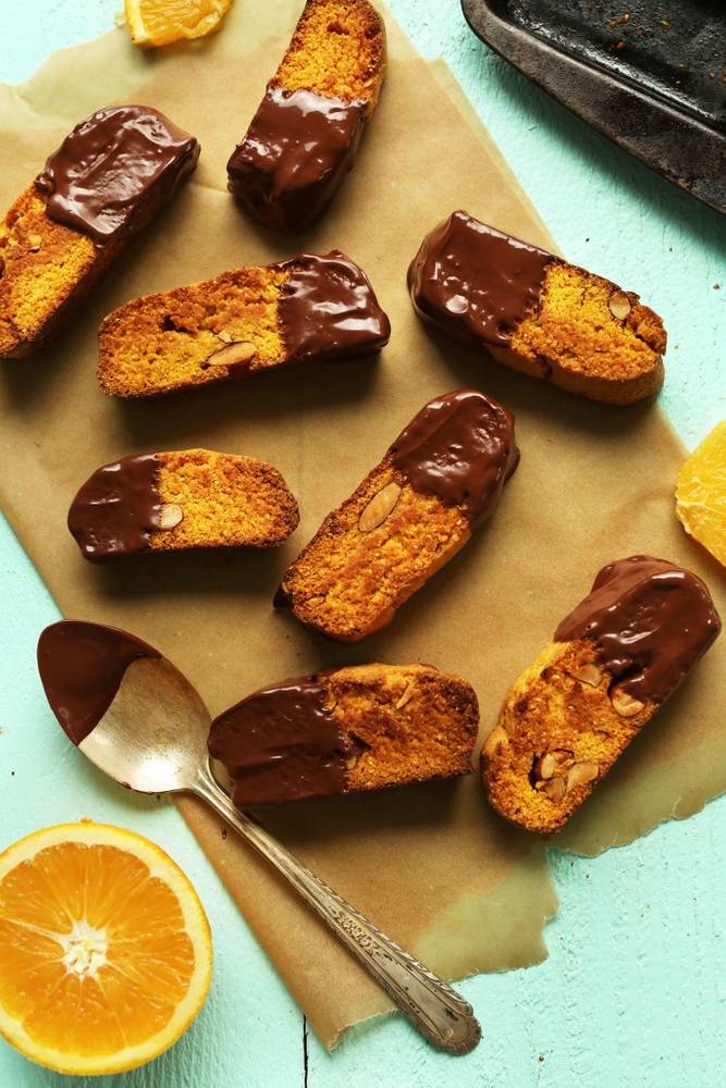 Orange Almond Biscotti (Vegan)
