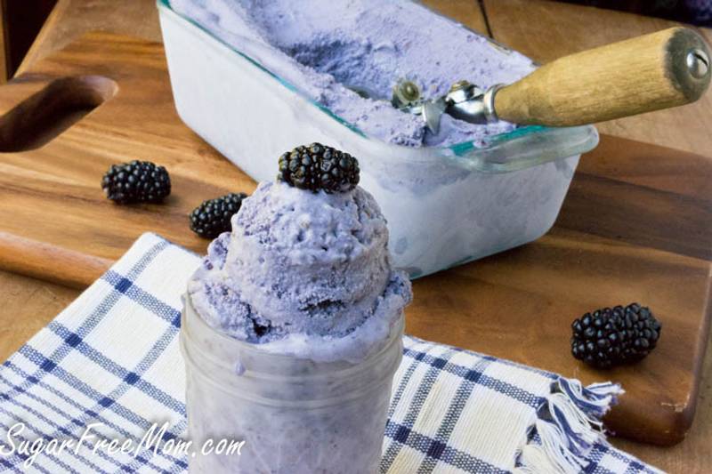 Low Carb Blackberry Gelato