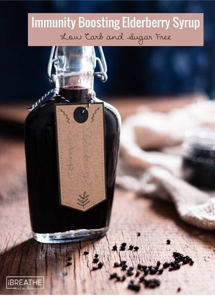 Low Carb Elderberry Syrup - Sugar Free