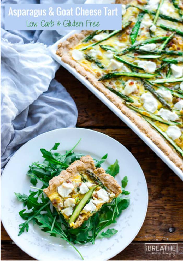 Asparagus, Leek & Pancetta Tart - Low Carb & Gluten Free