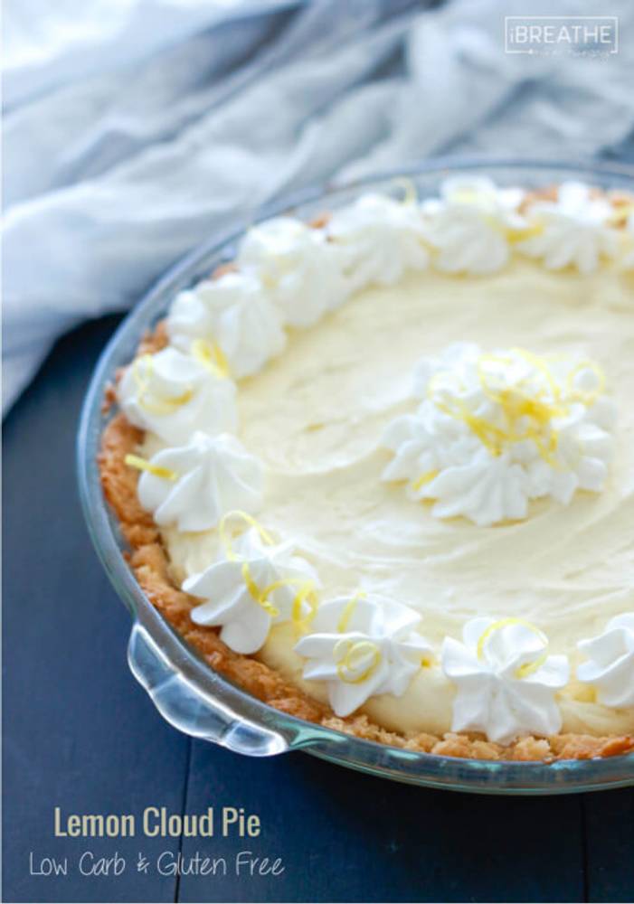 Lemon Cloud Pie - Low Carb and Gluten Free