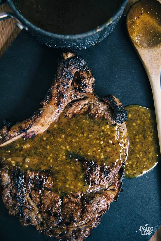 Grilled Steak with Honey Mustard Sauce Recipe