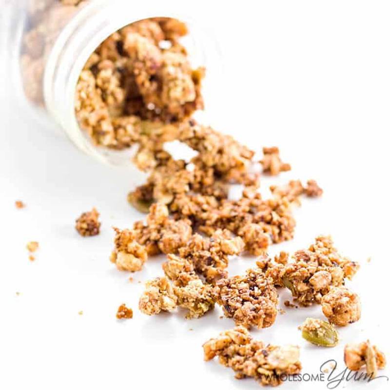Keto Paleo Low Carb Granola Cereal Recipe - Sugar Free