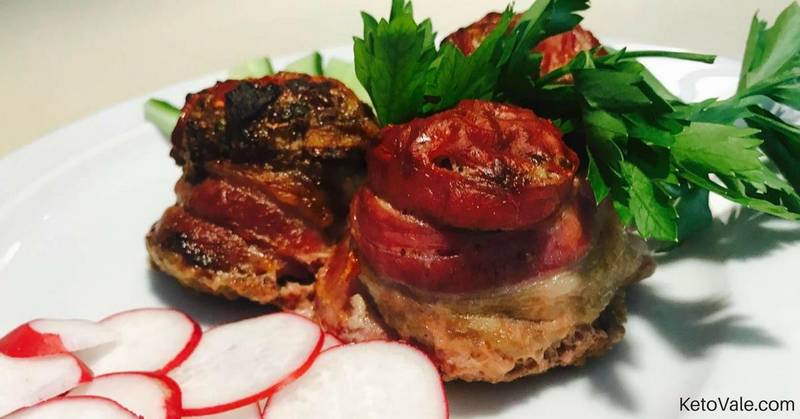 Bacon Wrapped Mini Meatloaf