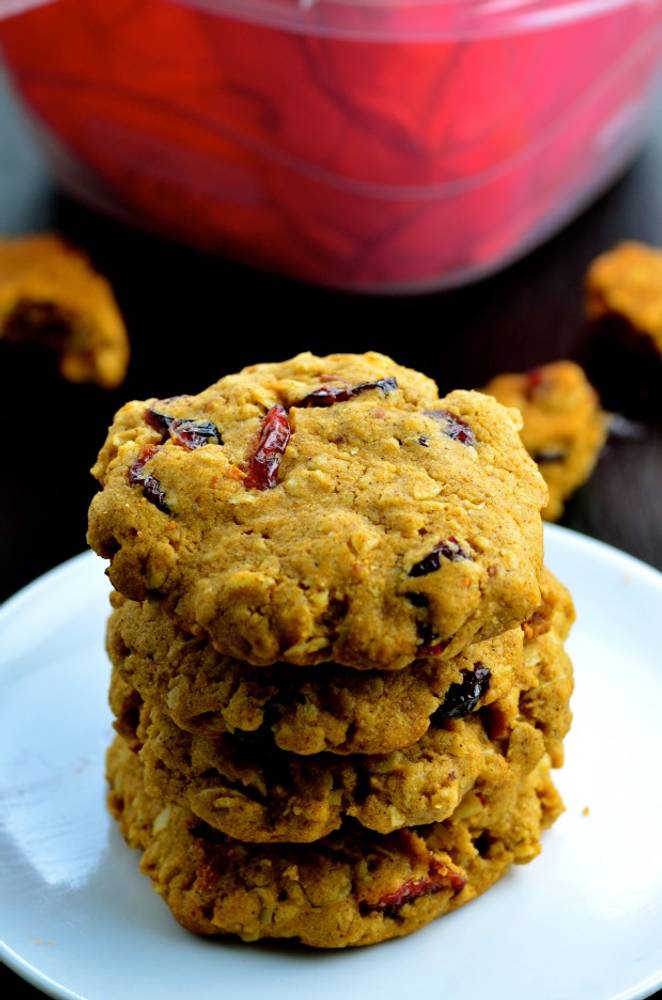 Vegan Cranberry Pecan Cookies