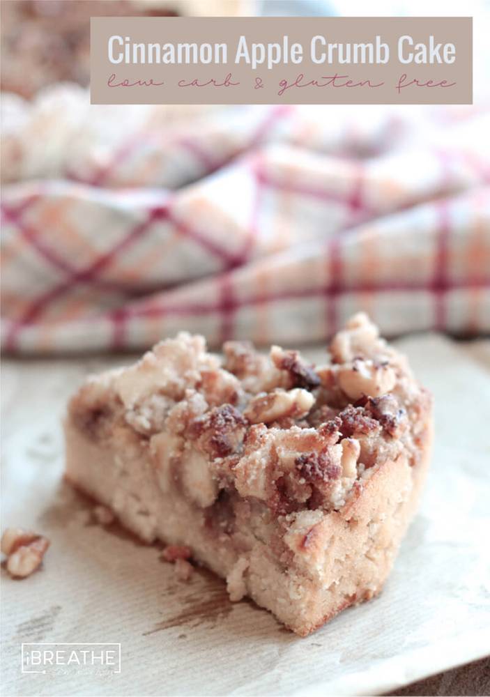 Cinnamon Apple Crumb Cake - Low Carb & Gluten Free