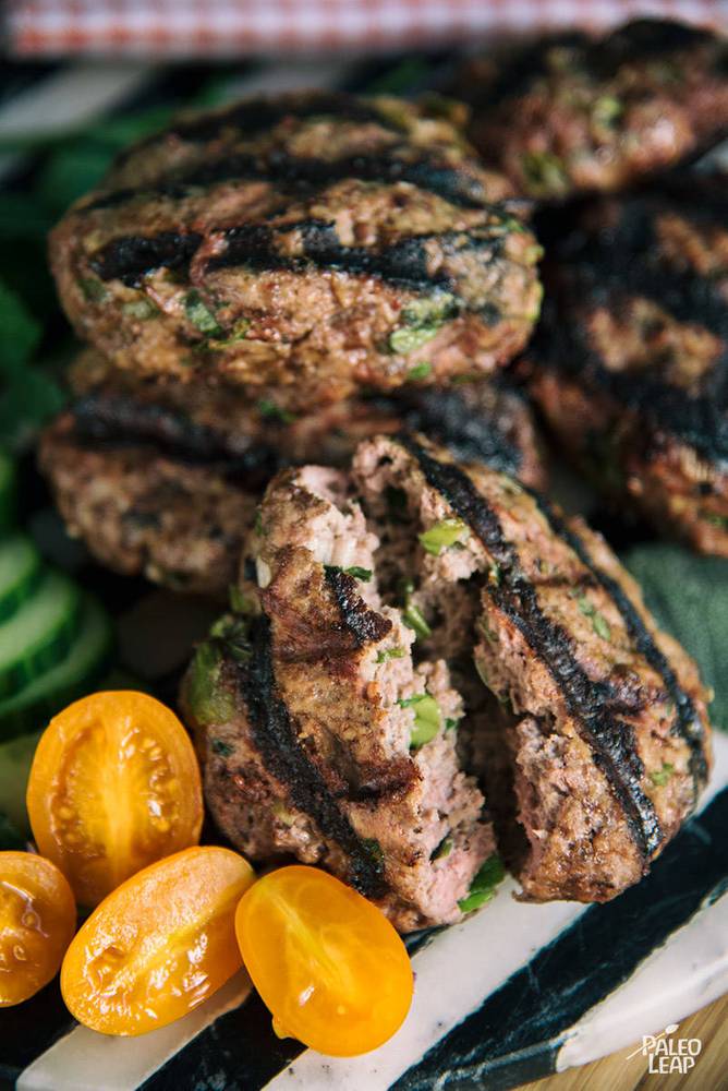 Herb Stuffed Burgers Recipe