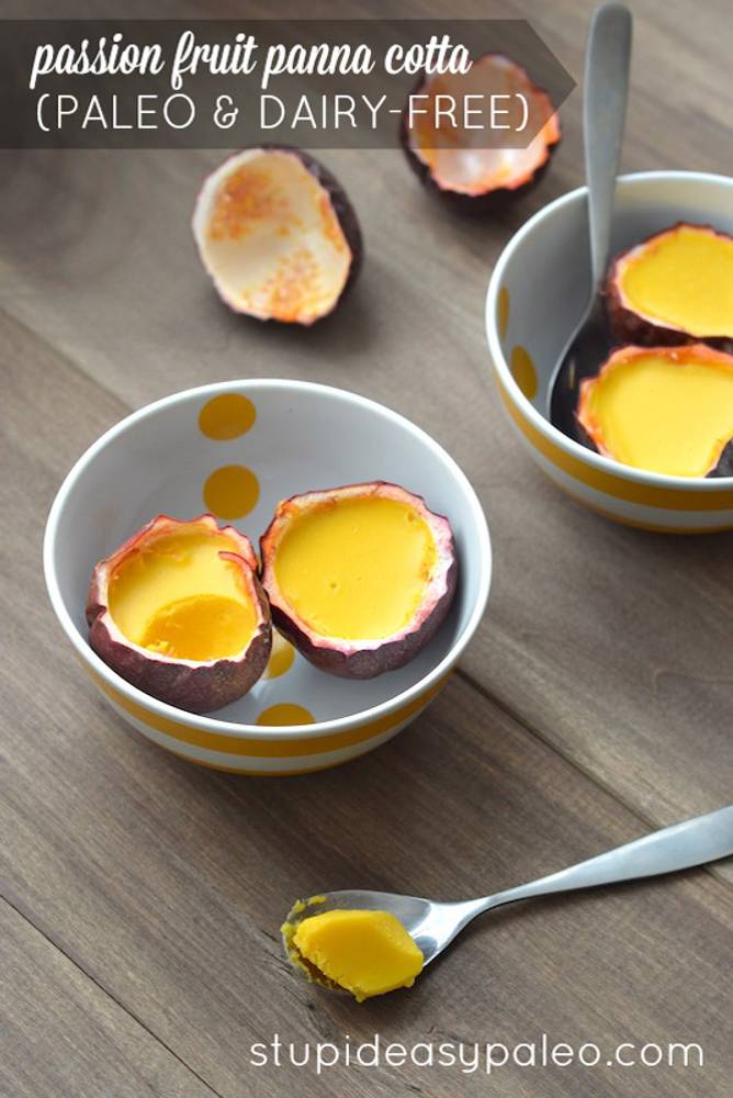 Passion Fruit Panna Cotta Recipe (Paleo & Dairy-Free)