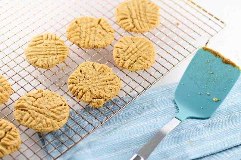 Vegan Peanut Butter Cookies {gluten free and dairy free}