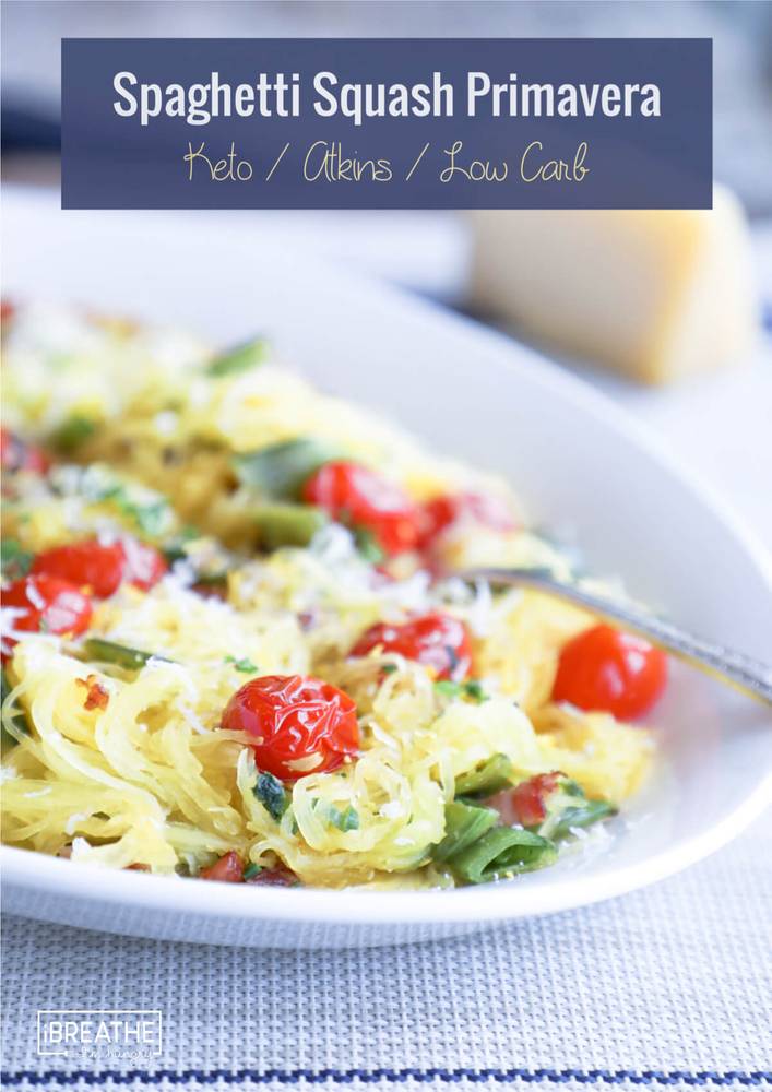 Keto Spaghetti Squash Primavera - Low Carb