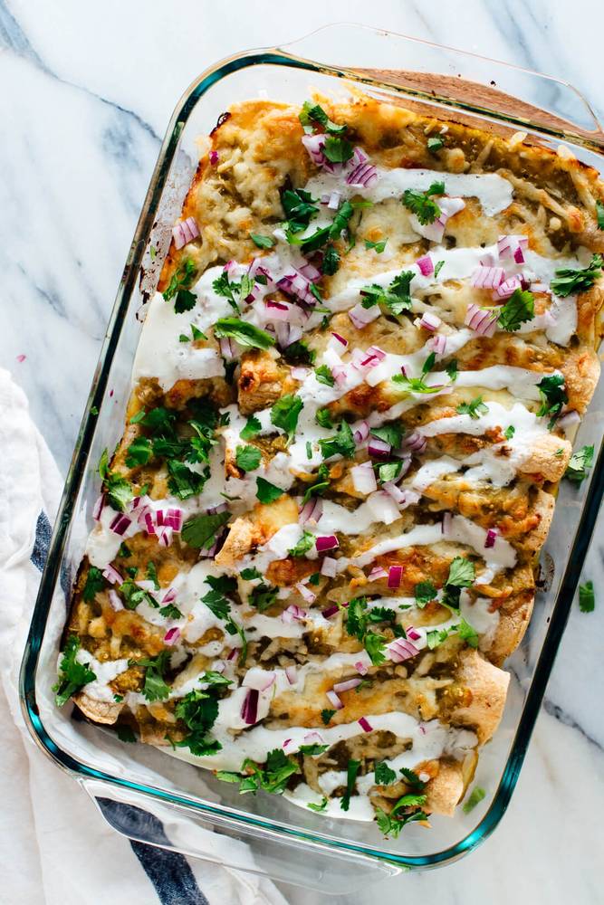 Vegetarian Black Bean Sweet Potato Enchiladas