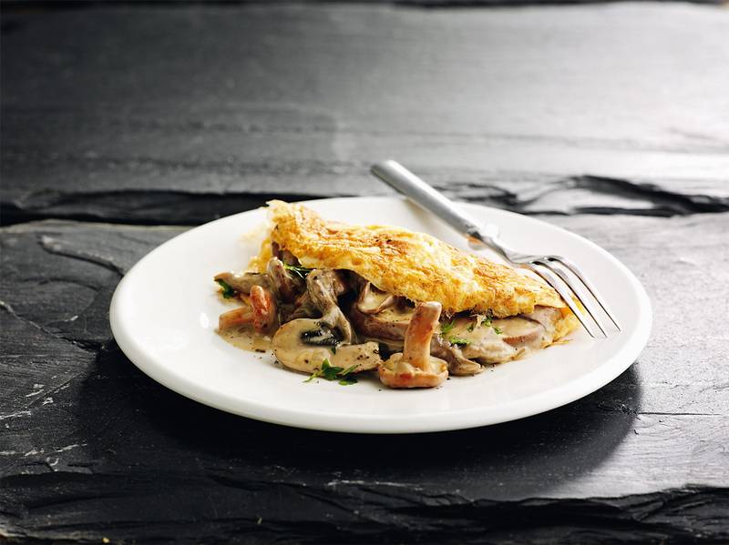 Keto mushroom omelet