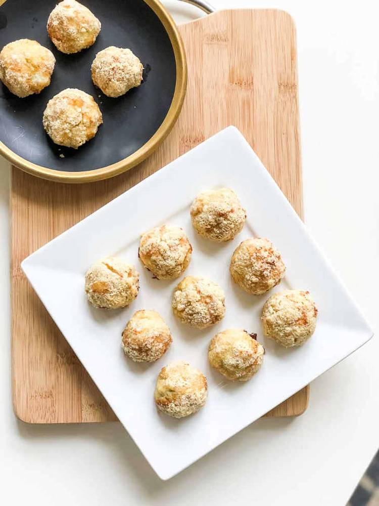 Keto Golden Chicken Bacon Fritter Balls Recipe