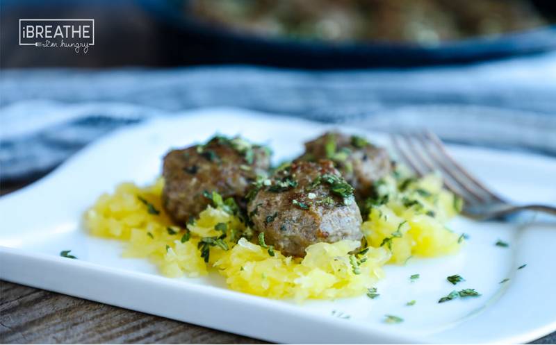 Lamb Meatballs with Mint Gremolata - Keto