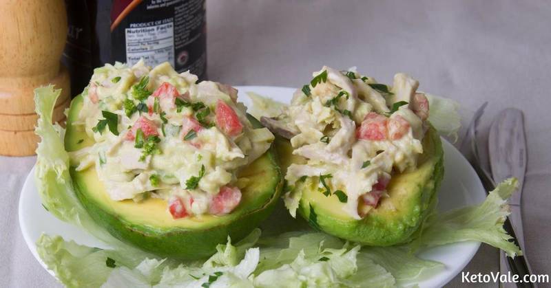 Chicken Salad Stuffed Avocados