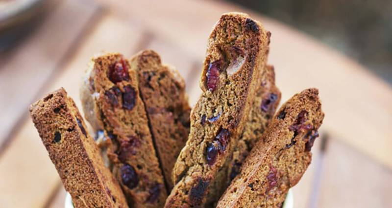 Cranberry Orange Biscotti