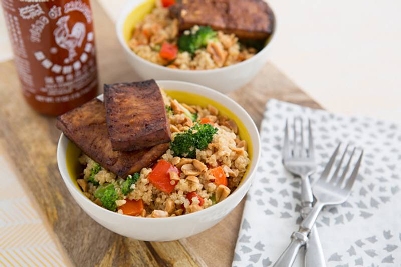 Peanutty Quinoa Bowls