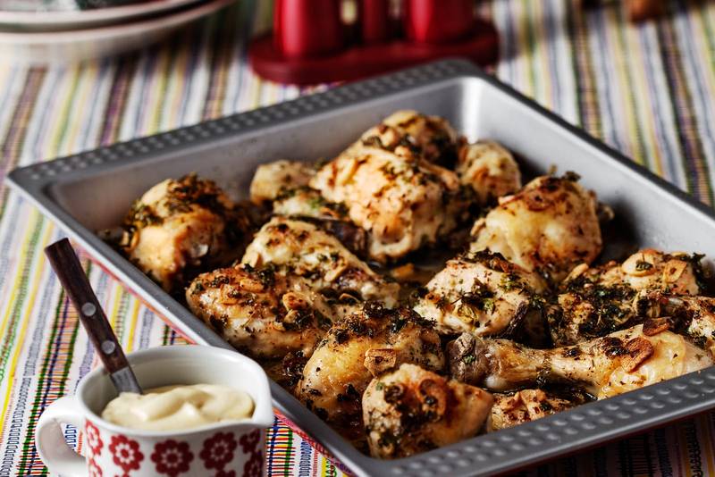 Low-carb garlic chicken