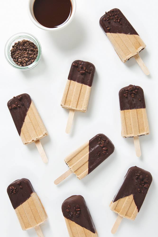 Vegan Chai Creamsicles with Raw Chocolate Magic Shell